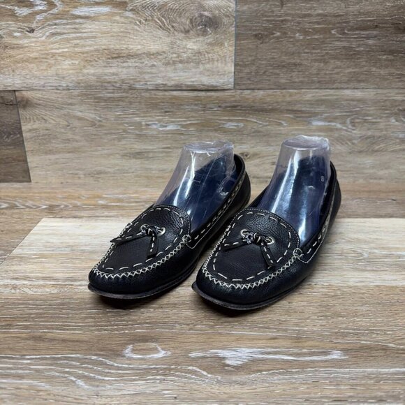 Cole Haan Black Leather Loafers Women's Size 9 - Picture 1 of 7